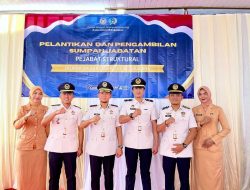 Kepala Rutan Sukadana Lantik Tiga Pejabat Struktural, Dorong Profesionalisme dan Optimalisasi Pelayanan Pemasyarakatan