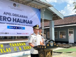 Karutan Sukadana Pimpin Apel Deklarasi Zero Halinar untuk Perkuat Komitmen Pemasyarakatan Bersih dan Berintegritas