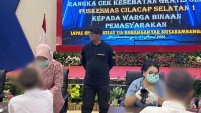 Wujudkan Lapas Sehat, Warga Binaan Ikuti VCT Mobile dan Cek Kesehatan Gratis