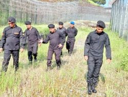 Perkuat Keamanan Lapas, Kalapas dan Jajaran Laksanakan Monitoring Area Branggang dan Kanal