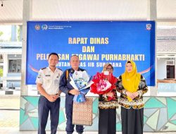 Penuh Haru dan Makna, Kepala Rutan Sukadana Pimpin Acara Pelepasan Satu Pegawai Purnabakti