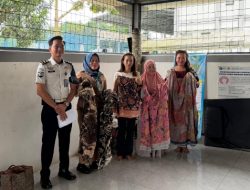 Warga Binaan Lapas Gunung Sugih Ikuti Pelatihan Nyucuk Kain Tapis Bersama Dekranasda Lampung Tengah