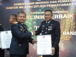 Lapas Kelas IIB Gunung Sugih Raih Penghargaan Klinik Terbaik III dan Apresiasi Penggagalan Penyelundupan Narkotika