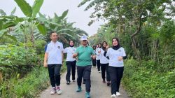 Jalan Sehat Bersama, Plh Kakanwil Ditjenpas Lampung Bersama Kalapas Pimpin Pembinaan Jasmani Petugas