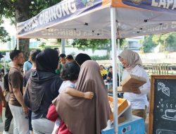 Berbagai Produk Unggulan Karya Warga Binaan Lapas Cibinong Diserbu Pengunjung Saat CFD Bogor