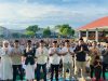 Kalapas Tetra Destorie Beserta Jajaran Lapas Banyuasin Gelar Sholat Ied Bersama Warga Binaan