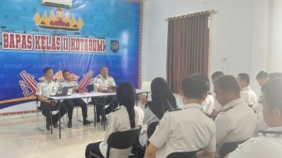 Penguatan Disiplin dan Pembinaan, Kabapas Kotabumi Sosialisasikan Perintah Harian Plh Kakanwil Ditjenpas Lampung kepada Pegawai
