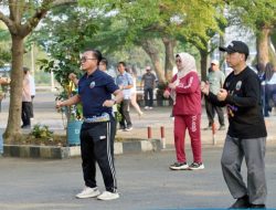 Jaga Kebugaran di Tengah Padatnya Tugas, ASN Lampung Selatan Kompak Senam Bersama di GWH