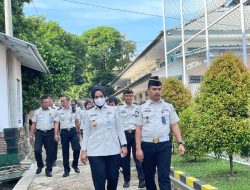 Wujudkan Komitmen Nol Pelanggaran, Kalapas Kelas I Bandar Lampung Pimpin Deteksi Dini Usai  Apel