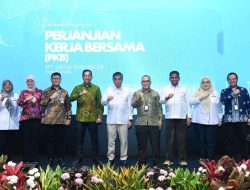 Jasa Raharja Bersama Serikat Pekerja Tandatangani Perjanjian Kerja Bersama, Menaker Titip Tiga Agenda Strategis