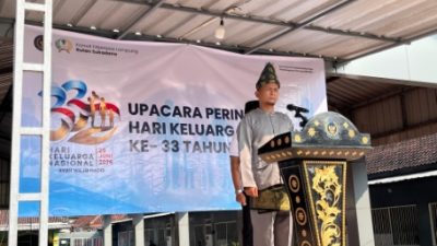 Membangun Indonesia Emas dari Rumah, Kepala Rutan Sukadana Pimpin Upacara Harganas Ke-33