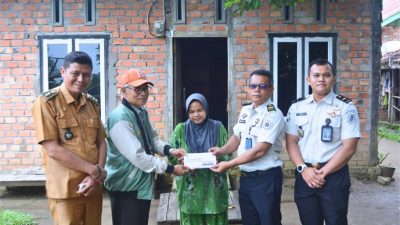 Lapas Muara Tebo Bersama Baznas Tinjau Lokasi Program Bedah Rumah Bagi Masyarakat Kurang Mampu