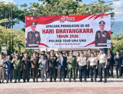Perkuat Kaloborasi Antar APH, Lapas Ampana Hadiri Upacara dan Syukuran Hari Bhayangkara ke-80
