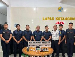 Lapas Kotaagung Gelar Razia Insidentil, Perkuat Komitmen Ciptakan Lapas Bersih dari Barang Terlarang