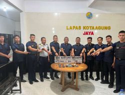 Kepala Lapas Kotaagung Pimpin Razia Blok Hunian Warga Binaan Sebagai Upaya Deteksi Dini Gangguan Keamanan dan Ketertiban