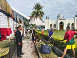 Warga Binaan Lapas Ampana Rutin Gelar Aksi Bersih-Bersih di Lingkungan Blok Hunian