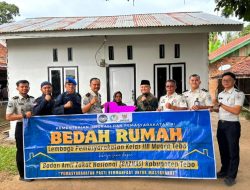 Lapas Muara Tebo dan BAZNAS Tebo Serahkan Kunci Bedah Rumah Kepada Warga Desa Bedaro Rampak