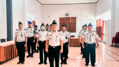 Kepala Lapas Ampana Beserta Jajaran Ikuti Apel Bersama Bulan Juli 2026 Secara Virtual