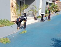 Lapas Khusus Kelas IIA Karanganyar Laksanakan Kerja Bakti Kebersihan Lingkungan
