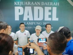 Kejurda Padel Lampung 2026 Resmi Dimulai, Sekdaprov Tekankan Sportivitas dan Dorong Pembinaan Atlet