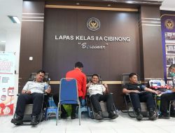Setetes Darah dan Sejuta Harapan ! Lapas Cibinong Gelar Donor Darah Dalam Memeriahkan HUT Ke-81