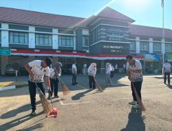 Lapas Makassar Gelar Kerja Bakti Semarakkan HUT Ke-81 RI