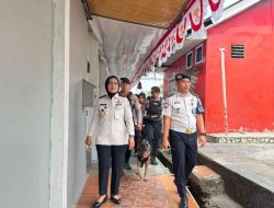 Dinyatakan Steril dari Narkoba, Lapas Kelas I Bandar Lampung Bersama Tim K9 Polda Sisir Blok Hunian Warga Binaan