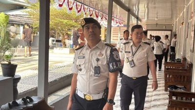 Perkuat Pengawasan dan Pelayanan Humanis, Kepala KPLP Lapas Kelas I Bandar Lampung Pimpin Deteksi Dini di Blok Hunian