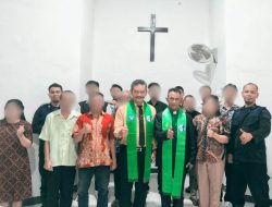 Penuh Khidmat, Warga Binaan Nasrani Lapas Ampana Perkuat Iman Melalui Ibadah Minggu
