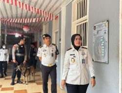 Sinergi Berkelanjutan, Kalapas Kelas I Bandar Lampung Pimpin Deteksi Dini Bersama Tim K9 Polda Lampung