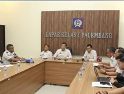 Tinjau Langsung Pelaksanaan Tugas dan Fungsi, Lapas Kelas I Palembang Terima Kunjungan Staf Ahli serta Staf Khusus dan Tenaga Ahli Menteri