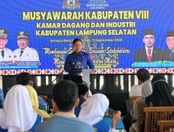 Ekonomi Lampung Selatan Tumbuh 5,71 Persen, Egi Ingin Kadin Perkuat Dampak Dunia Usaha bagi Warga
