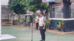Kepala KPLP Keynes Pimpin Apel Pagi Bersama Seluruh Jajaran Petugas Lapas Kelas I Bandar Lampung