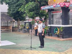 Kepala KPLP Keynes Pimpin Apel Pagi Bersama Seluruh Jajaran Petugas Lapas Kelas I Bandar Lampung
