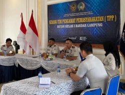 Rutan Kelas I Bandar Lampung Gelar Sidang TPP Bahas 16 Usulan Program Integrasi Warga Binaan