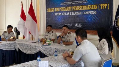 Rutan Kelas I Bandar Lampung Gelar Sidang TPP Bahas 16 Usulan Program Integrasi Warga Binaan