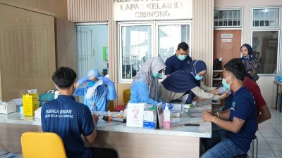 Warga Binaan Lapas Cibinong Jalani Pemeriksaan Kesehatan Hingga Rontgen Dada