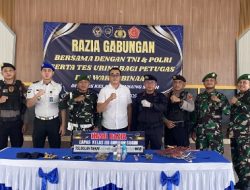 Kepala Lapas Gunung Sugih Pimpin Razia Gabungan dan Tes Urine Bersama TNI-Polri