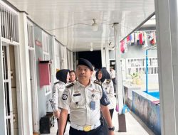 KPLP Lapas Kelas I Bandar Lampung Berserta Pejabat Struktural dan Staf Lakukan Deteksi Dini dan Sterilisasi Blok Hunian