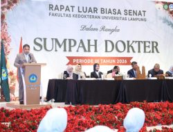 Sumpah Dokter FK Unila, 102 Lulusan Siap Hadirkan Dampak bagi Masyarakat