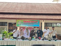 Perkuat Sinergitas Penegakan Hukum, Rutan Sukadana Hadiri Pemusnahan Barang Bukti Kejari Lamtim