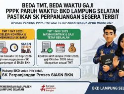 Beda TMT dan Beda Waktu Gaji PPPK Paruh Waktu, BKD Lampung Selatan Pastikan SK Perpanjangan Segera Terbit