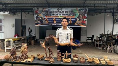 Warga Binaan Lapas Muara Tebo Sulap Serbuk Menjadi Karya yang Bernilai Seni