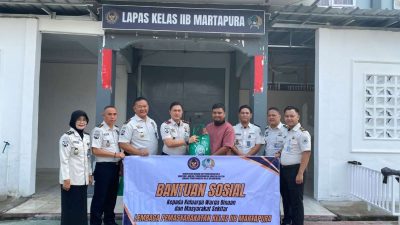 Perkuat Kepedulian Sosial, Lapas Martapura Berbagi dengan Keluarga Warga Binaan dan Masyarakat Sekitar