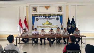Rutan Bandar Lampung Gelar Rapat Monitoring Pegawai Dalam Perkuat Pelaksanaan Tugas