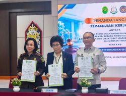 Kanwil Ditjenpas Kaltim Laksanakan Penandatanganan Perjanjian Kerjasama Peradilan Elektronik